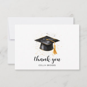 Graduation Cap And Tassel Thank You Card