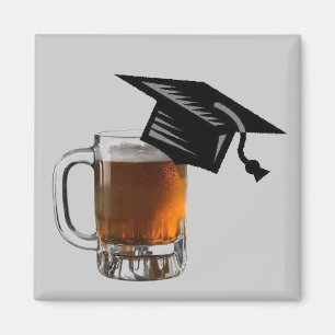 Graduation Cap beer magnet