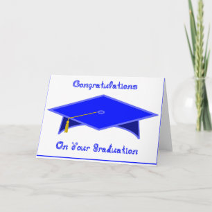 Graduation Cap Blue Paper Hat or Card Printable