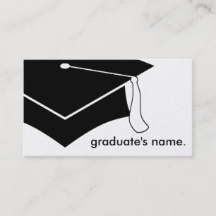 graduation cap calling card