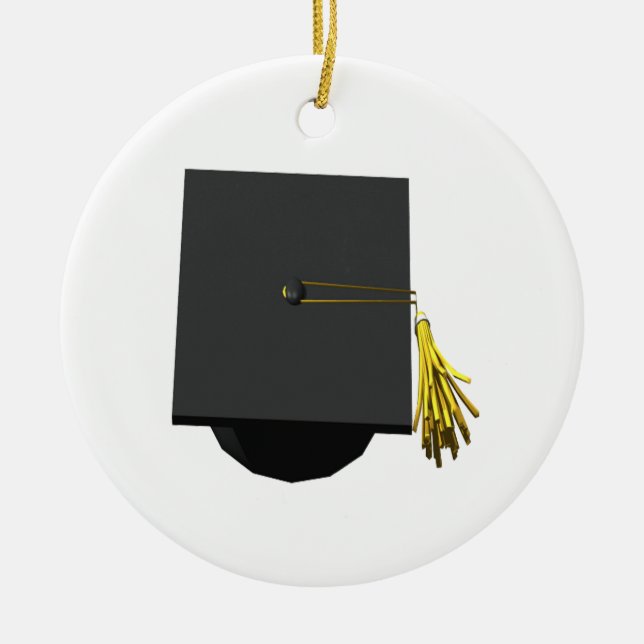 Graduation Cap Ceramic Tree Decoration (Front)