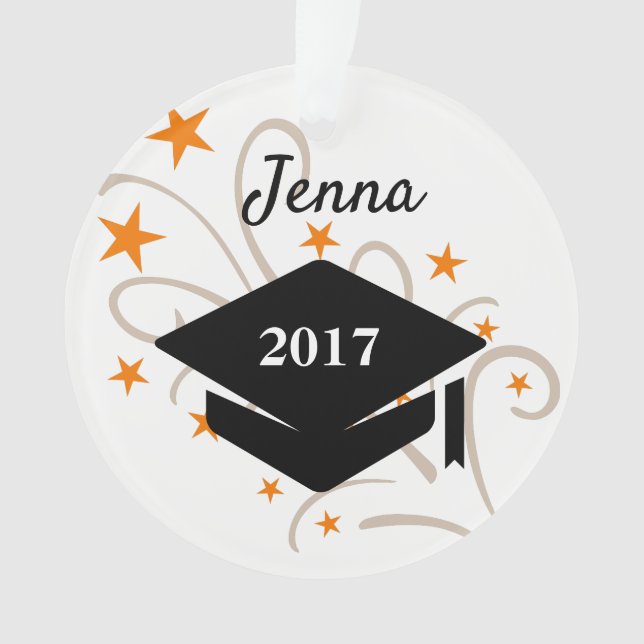 Graduation Cap Christmas Ornament (Front)