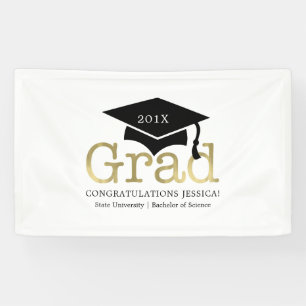 Graduation Cap "Congratulations Graduate" Banner
