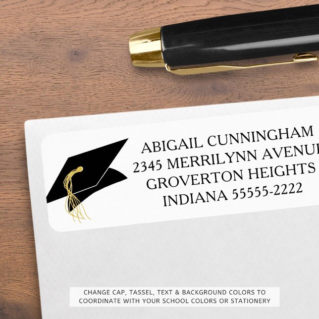 Graduation Cap Custom Colour Return Address (Creator Uploaded)