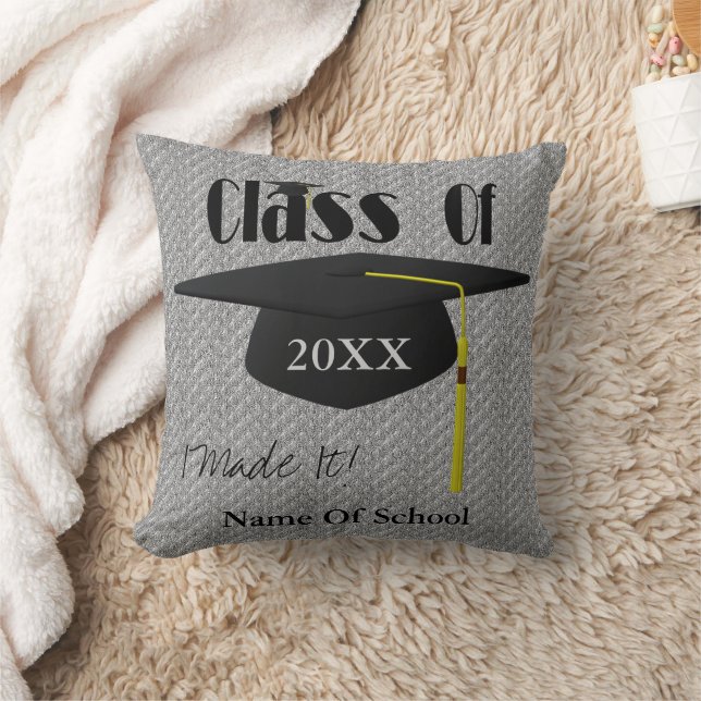 Graduation Cap Cute Personalised Cushion (Blanket)