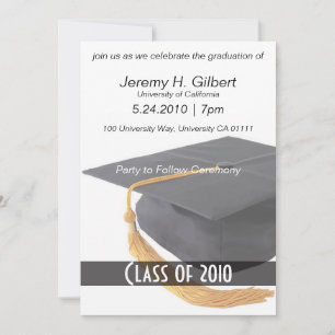Graduation Cap Invitations