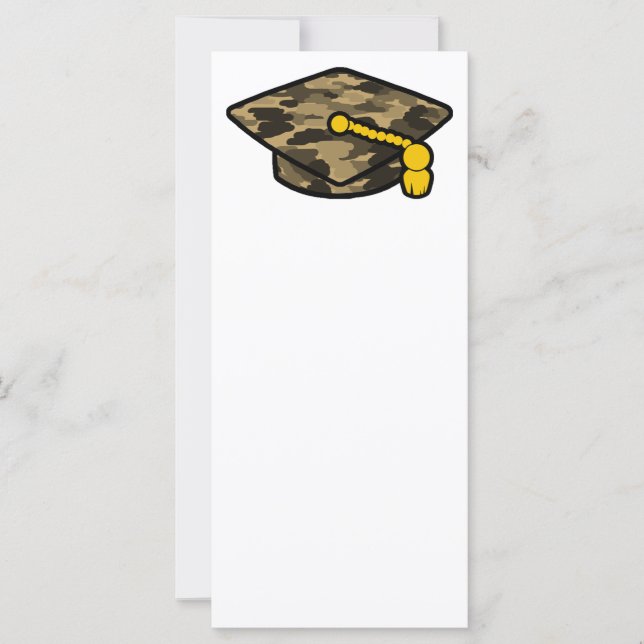 Graduation Cap Khaki Camo (Front)