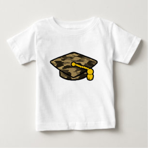 Graduation Cap Khaki Camo Baby T-Shirt