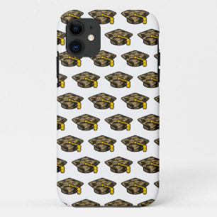 Graduation Cap Khaki Camo iPhone 11 Case