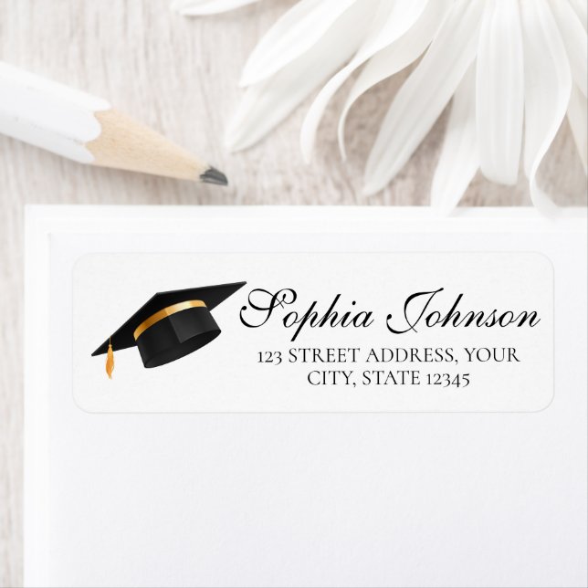 Graduation Cap Return Address  (Insitu)