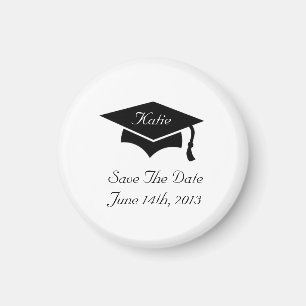 Graduation Cap Save The Date Magnet