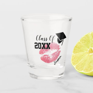 Graduation Cap Shot Glass, Class Year 20XX party Glass