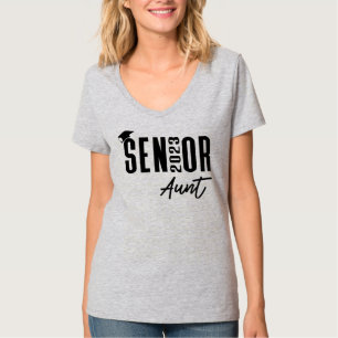 Graduation Cap Tassel Class of 2023 Senior Aunt  T-Shirt