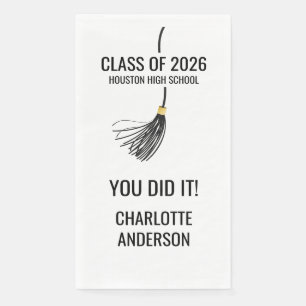Graduation Cap Tassel Napkin