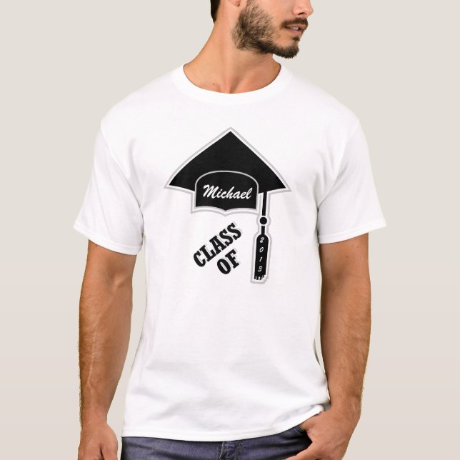 Graduation Cap Template T-Shirt (Front)