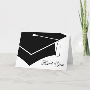 graduation cap : thank you card