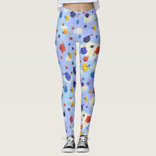 Graduation Cap Toss Leggings
