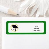 Graduation Cap w/Diploma - Green Background (Insitu)