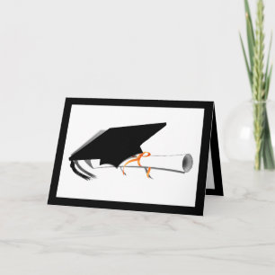 Graduation Cap With Diploma Card