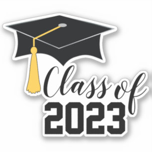Graduation Cap with Tassel Class of 2023 Sticker