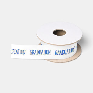 GRADUATION Capital Letters Satin Ribbon