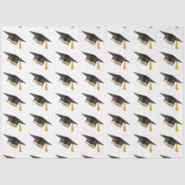 Graduation Caps Tissue Paper (Front)