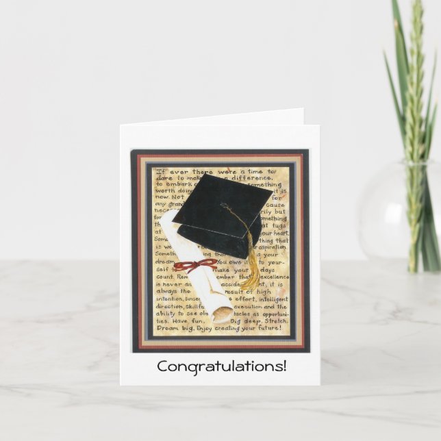 Graduation Card, Congratulations! Card (Front)