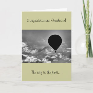 Graduation Card with Hot Air Balloon
