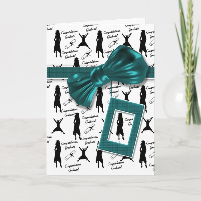 Graduation cards for women - customisable (Front)