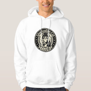 Graduation Cat Funny Cat Graphic - Graduation Cat Hoodie
