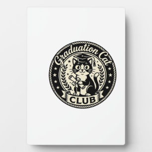 Graduation Cat Funny Cat Graphic - Graduation Cat Plaque