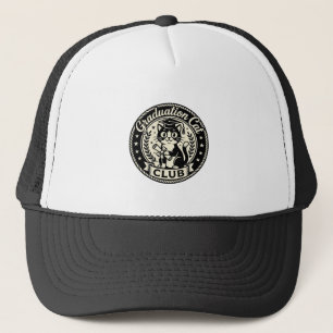 Graduation Cat Funny Cat Graphic - Graduation Cat Trucker Hat