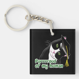 Graduation Cat Key Ring
