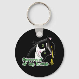 Graduation Cat Key Ring