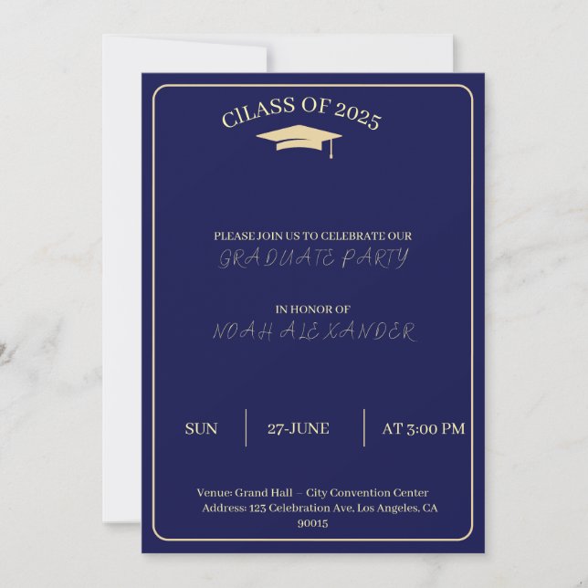 Graduation Celebration – Class of 2026 Holiday Card (Front)