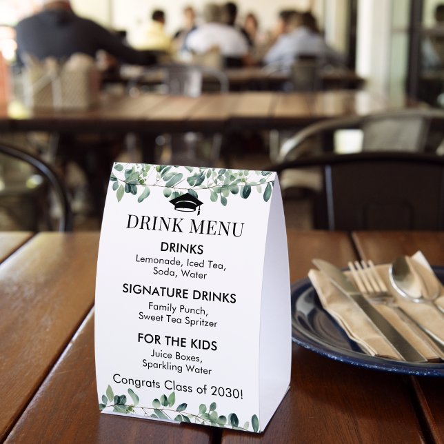 Graduation Celebration Drink Menu Eucalyptus (Insitu(Restaurant))