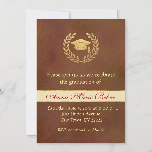 Graduation Celebration Invitation (Front)