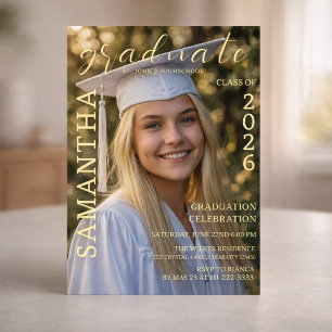 Graduation Celebration Photo Invite