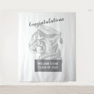 Graduation Celebratory Personalised Backdrop Tapestry