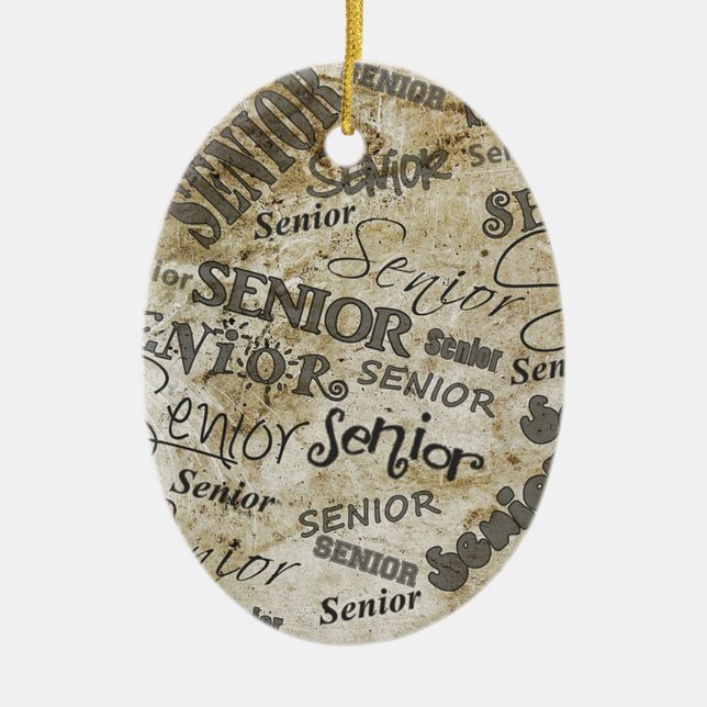 graduation ceramic tree decoration (Front)