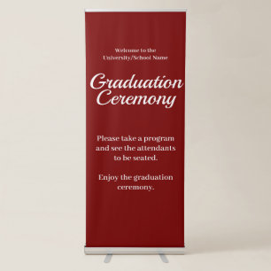 Graduation Ceremony Commencement Welcome Banner