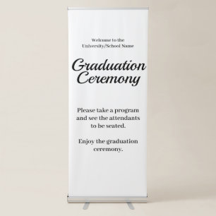 Graduation Ceremony Commencement Welcome Banner