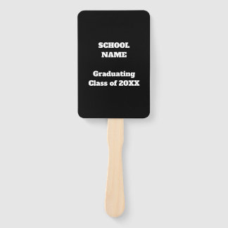 Graduation Ceremony Schedule Guest Program - Hand Fan