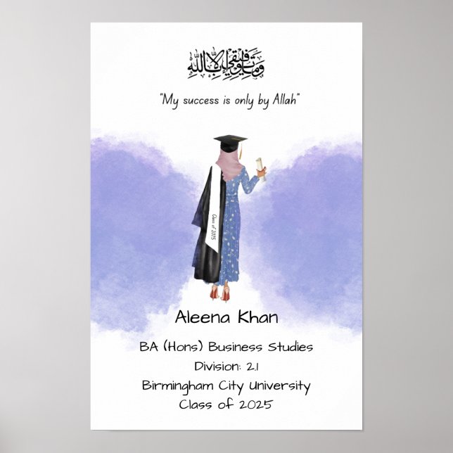 Graduation certificate  poster (Front)
