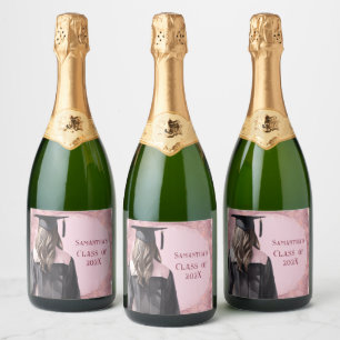 Graduation Champagne Personalised labels