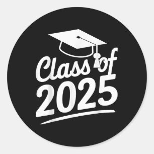 Graduation Cl Of 2025 - Senior 2025 Classic Round Sticker