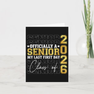 Graduation Cl Of 2026 My First Last Day Of School  Card
