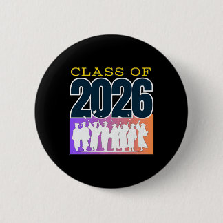 Graduation Cl Of 2026 Premium Tri-blend 6 Cm Round Badge