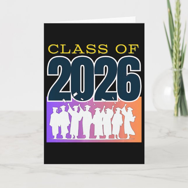 Graduation Cl Of 2026 Premium Tri-blend  Card (Front)