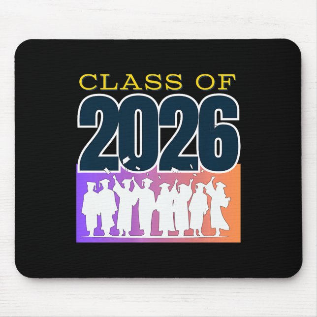 Graduation Cl Of 2026 Premium Tri-blend  Mouse Mat (Front)
